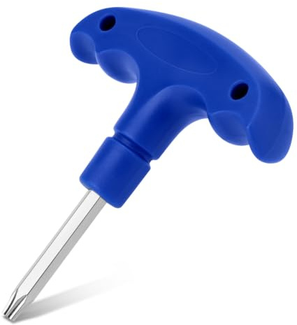 NQEUEPN Adjustable Golf Wrench with Plastic Handle, Golf Driver Tool (T20) | Stainless Steel Driver Tool for Club Shaft Adapter (Blue)
