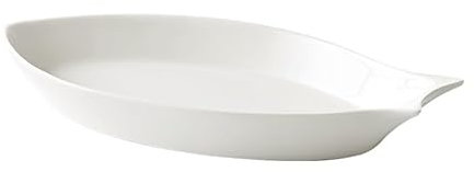 GUERNSEY Essteller-Sets für die Küche Kreativer weißer Keramikteller in nordischer Form, Haushaltsgröße, gedämpfter Fischteller, tiefer Teller, Gemüseteller Keramik-Flachteller-Set(18inch)