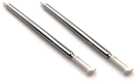 Lot de 2 stylets rétractables en métal blanc extensibles compatibles avec 3DS (2015)