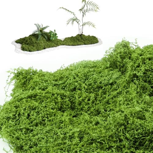 VMUTGA 200 g de mousse artificielle à décorer, mousse artificielle pour décoration, plantes artificielles, décoration murale, aquarium, modélisme, décoration de jardin