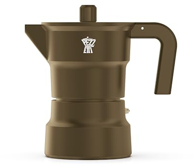 Pezzetti Solidexpress Caffettiera 3T Sideral Luxury, Cachi