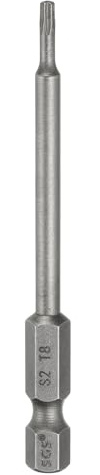 sourcing map Destornillador de cabeza Torx T8 de 1/4 pulgadas, vástago hexagonal de 75 mm de largo, magnética, sin agujero, a prueba de manipulaciones, destornillador de estrella de 6 puntos
