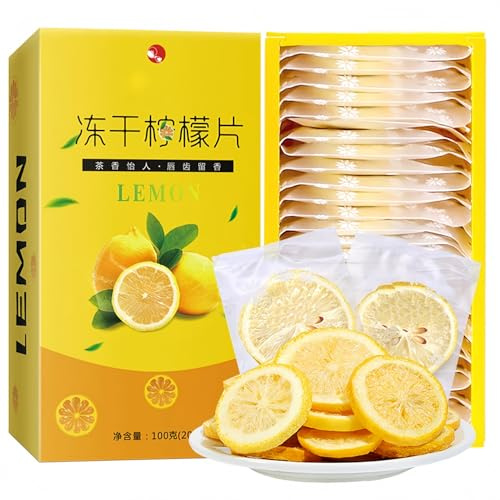 Mckona-Fette di Limone Liofilizzate 100g – 100% Naturale, Ricco di Vitamina C