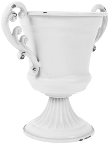 Cabilock Urne Rétro avec Piédestal Haut Pot à Fleurs Extérieur et Intérieur Décoration pour Jardin Mariage et Événements Centre de Table Unique