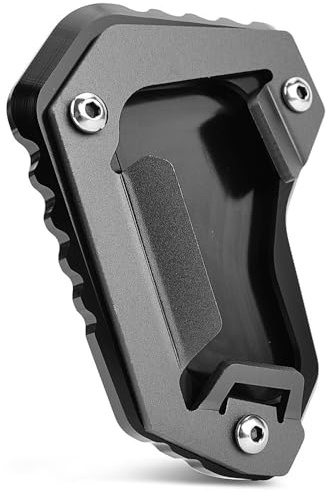 Motorrad Seitenständer Unterlage Für Tr&iumph Tiger 1200 EXPLORER 1200 2012-2021 TYP V13 Motorrad Seitenständer Vergrößerungsplatte Kickstand Pad(Black)