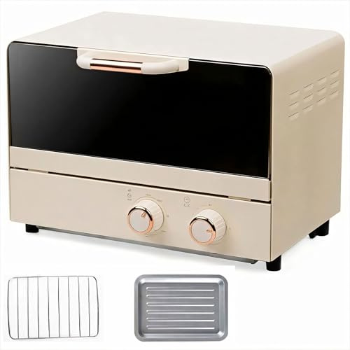 Four électrique compact de 16 L avec dimensions de 320 x 250 x 234 mm, double couche de cuisson et contrôle de température de 100 à 250 °C, minuterie réglable pour une utilisation en cuisine à domicil