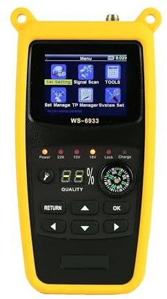 ST-6933 Detector de Prueba de señal de buscador de satélite Digital DVB-S2/DVB-S Receptor de Antena parabólica de TV satelital para instalación de Antena