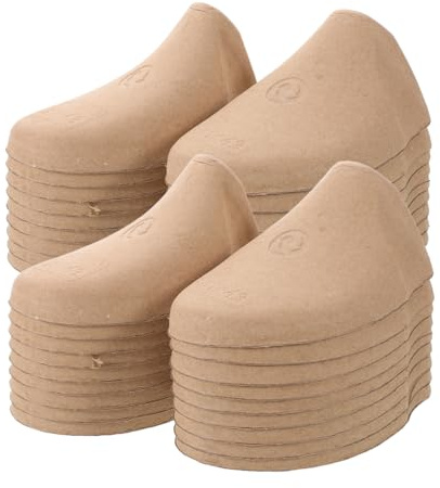 SOLUSTRE 50 Paia di Modellatori per Scarpe in Polpa di Cellulosa, Inserti Antideformazione per Lavanderie Professionali, Tendiscarpe per Scarpe da Ginnastica e Stivali Uomo Donna Taglia Eu