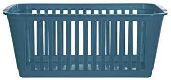 Whitefurze 25cm Storage Basket for Home, School or Office in Grey/Silver