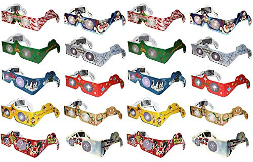 20 3D Christmas Glasses - Holiday Specs - 3D Christmas Glasses Turn Christmas Tree & Holiday Lights into Magical Images