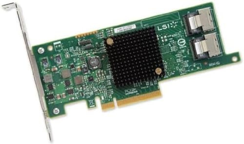 LSI SAS 9207-8i värd bussadaptersats (8 portar intern, 6 Gb/s SATA+ SAS, PCIe 3.0 HBA)