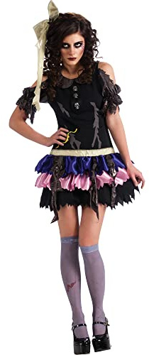Rubie's Offizielles Damen-Karneval-Kostüm Zombie-Puppe, Standardgröße Karneval