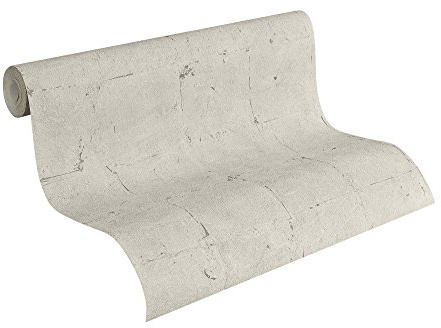 A.S. Création Vliestapete Beton Concrete & More Tapete in Vintage Beton Optik 10,05 m x 0,53 m beige grau Made in Germany 939921 93992-1