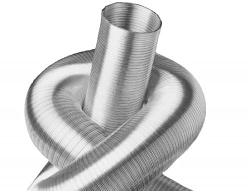 Intelmann Alu Flexrohr Ø 150mm Länge 3m, MADE IN GERMANY (80 100 125 150 160 180 200 224 250)