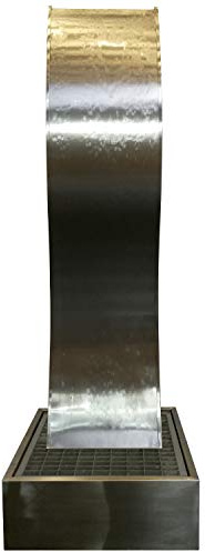 Köhko Wasserwand Höhe ca. 230 cm 26005 Wasserfall mit LED-Beleuchtung und PE-Becken