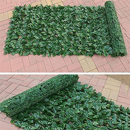EIIDJFF Privacy Garden Fence Artificial Privacy Panels Topiary Hedge Plant Strong Light Protection Privacy Screen Garden Fence for Indoor Outdoor Backyard Home Decor