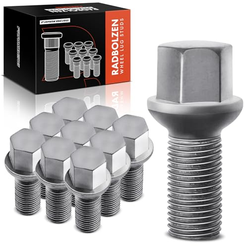 Frankberg 10x Radbolzen Radschraube 0009904907 | Kompatibel mit M-Klasse W166, B-Klasse W246, CLK Cabriolet A209, B-Klasse W246 W242, GL-Klasse X166, B-Klasse W245