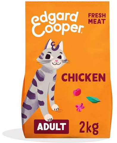 Edgard & Cooper Katzenfutter für Erwachsene, Huhn, 2 kg, sterilisiertes und aktives Katzenfutter, ohne Getreide, natürliche Inhaltsstoffe, frisches Fleisch, hypoallergen, ohne Zuckerzusatz