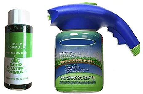 Lawn Patch Seed Sprayer, Hydro Mousse Liquid Lawn Growth Magic Lawn Repair Green Grass Spray, Garden Grass Seed Sprayer System Combination Tools