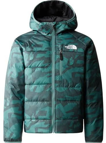 THE NORTH FACE Unisex Kinder Never Stop Jacke, Dark Sage Rain Camo Pri, M/10 Jahre/133 - 141 cm