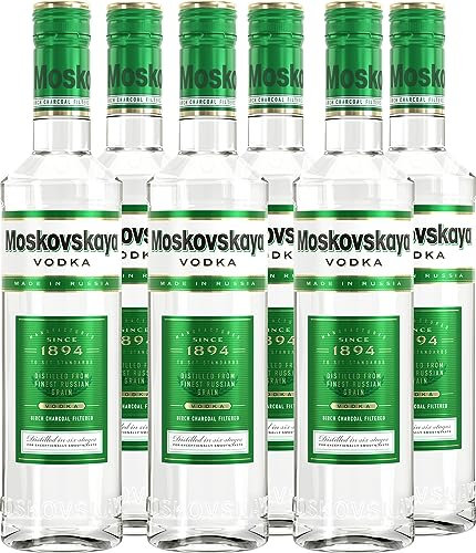 Moskovskaya Vodka 6x 0,5L I Premium Vodka I 38% vol.