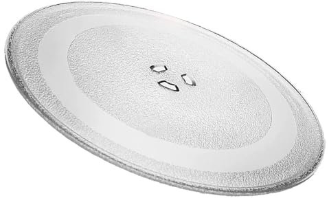 Piatto Girevole Universale per Microonde da 25,5cm con 3 Sporgenze Centrali, Adatto a Vari Marchi di Forni a Microonde