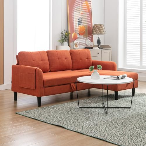 Schlafsofa mit Stauraum und Verstellbarer Chaise - Modernes und Komfortables Ecksofa für Ihr Wohnzimmer