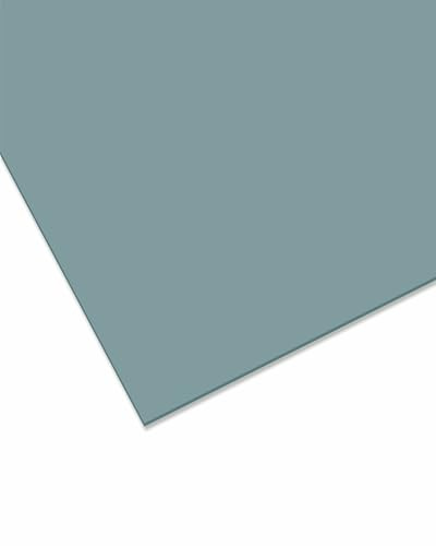 nattmann GS farbig, 3mm - vielseitig einsetzbare, bruchfeste Acrylglasplatte für Lichtobjekte und mehr, Markenqualität in 12x25 cm - hellblau transparent (5C18)
