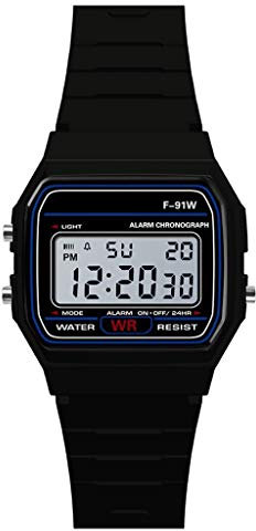 Singular-Point Sports Electronic Digital Luxury Men's Analog Digital Military Army Sport LED Waterproof Wrist Watch with Silicone Strap (Black)