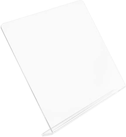 IWOWHERO Support De Dessin Acrylique Transparent avec Étagère Inclinée Ergonomique pour Peinture Et Artisanat Dimensions Stabilité Optimale sur Bureau