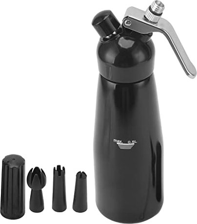 Dispensador de Crema Batida, Pistola para Crema de Acero Inoxidable Espesada, Pistola para Pintar, Cargadores de Crema, Batidores