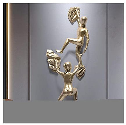 HJDQMDHA Umweltfreundliche Wanddekoration, 3D-Harzfigur, Wandkunst, kreative, handgefertigte Heimkunst, Geschenke für Kletterer für Bar Geschenk zum neuen Jahr