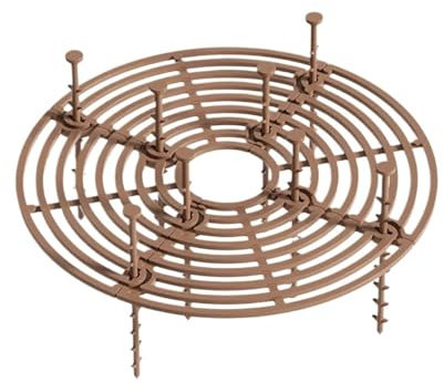 NADCFN Sieb, Erdsieb 1 Stück Blumentopf-Abdeckung, Blumentopf-Gitter, quadratisch/rund, Blumentopf-Abdeckung, Bodenschutz, Pflanzenschutz, Sicherheit, Gartenbedarf Sandsieb(Coffee 19cm)