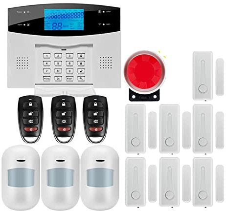 Sistema di sicurezza domestica di allarme di sicurezza domestica wireless GSM for l'APP Tuya con rilevatore di sensore di movimento compatibile(G2BW7)