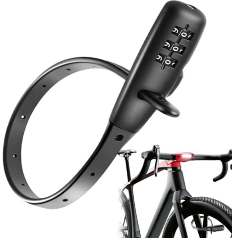 Candado de casco de motocicleta, candado de bicicleta para casco con combinación de números, accesorios antirrobo para cochecito de bebé, puerta patineta