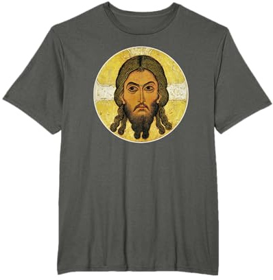 Vintage Christus Acheiropoietos Heiliges Gesicht Jesu Orthodox T-Shirt