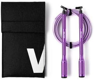 Velites Cyclone Jump Rope Springseil, ultraleicht, Premium-Design für doppelte Unders und Crossovers, abnehmbarer Griff und 360-Grad-System
