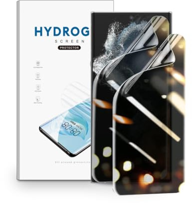 nvskvd Privacidad Película de Hidrogel para Samsung Galaxy S22 Ultra 5G，2 Piezas Anti-Espía Protector de Pantalla TPU Flexible Protector de Pantalla [no Vidrio Templado]