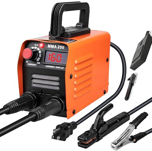PioMue Saldatrice Inverter con Display a LED, saldatrice a Filo Continuo, saldatrice a Filo Continuo multiprocesso Mig/TIG/Mig a Filo Continuo 3 in 1, Kit Completo