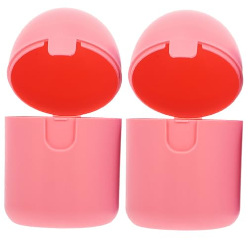 DECORNIJIA 2 pièces Boîte de Rangement Féminine pour Cup Menstruelle et Protection Hygiénique Boîte Portable Rose pour Accessoires Personnels Pendant les Règles