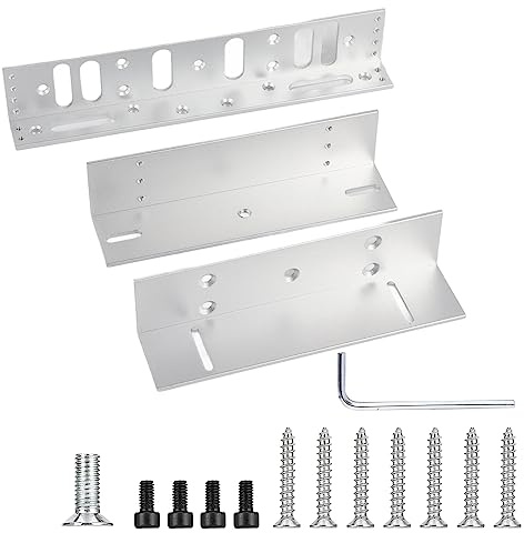 Supporto Staffa di Montaggio per Serratura Magnetica 280kg, Alluminio Anticorrosione, Per Porta a Battente Interna - Alta Resistenza, Design Sicuro, Installazione Facile per