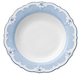 Hutschenreuther Baronesse Piatto Fondo con Bordo Largo, Estelle Blue, Porcellana, 24 cm, 10124