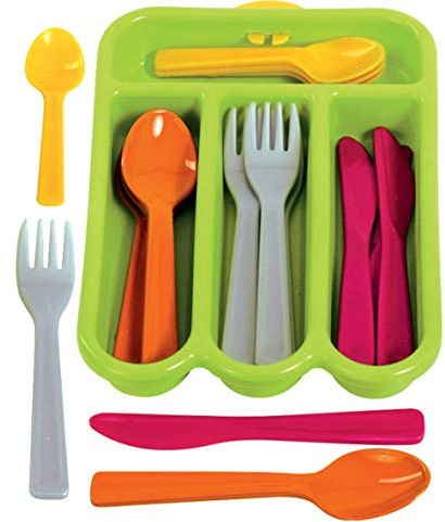 Gowi Toys Cutlery Set (Green) - Set of 4