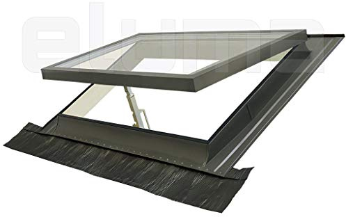 Lucernario, Finestra per tetto CLASSIC VASISTAS | Doppio vetro | Accesso al tetto | Made in Italy (100x64 Base x Altezza)