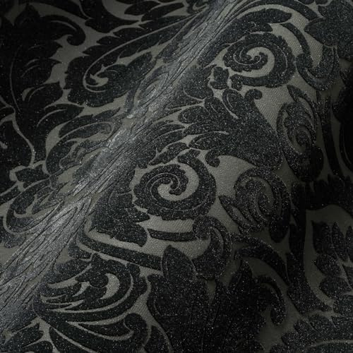 Architects Paper Baroque Wallpaper Castello Non Woven wallcovering 10.05 m x 0.52 m red Black 335836