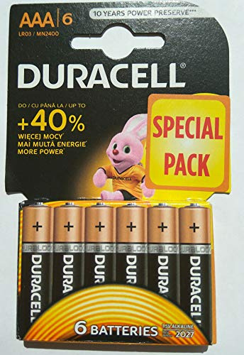 Duracell LR03 / AAA / R03 / MN 2400 1.5V Pile alcaline - 1x Blister