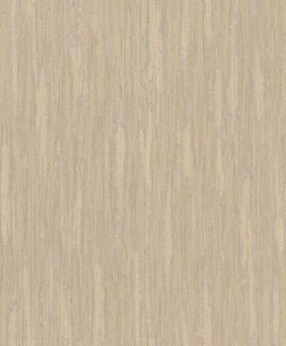 Rasch Tapeten Vliestapete (universell) Gold braune 10,05 m x 0,53 m BARBARA Home Collection II 536331