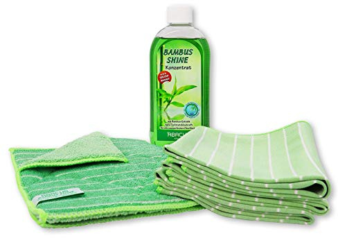 ABACUS® 500 ml Bambus Shine Konzentrat mit Bambus-Tüchern für Glasreinigung (7520)
