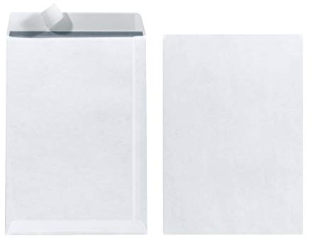 Herlitz Versandtasche C5 90 g Haftklebend, 250 Stück mit Innendruck weiß (ohne Fenster | 250 Stück)