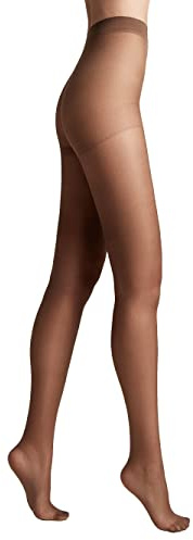 Conte elegant Pantis mujer seda mate - pantys finos reforzados pantys mujer extremadamente flexibles - NUANCE 15 color Marrón Talla 4